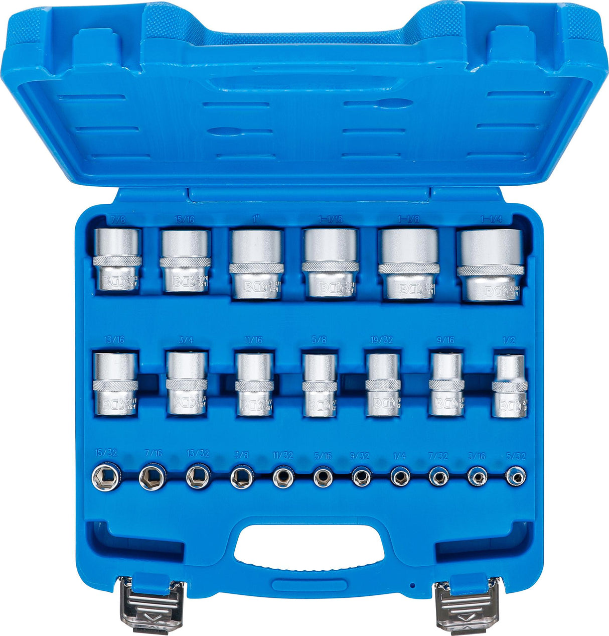 SOCKET SET, HEXAGON | 6.3 MM (1/4") / 12.5 MM (1/2") DRIVE | INCH SIZES | 24 PCS. (2246)