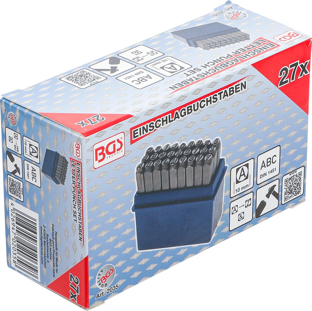 LETTER PUNCH SET | 10 MM (2035)
