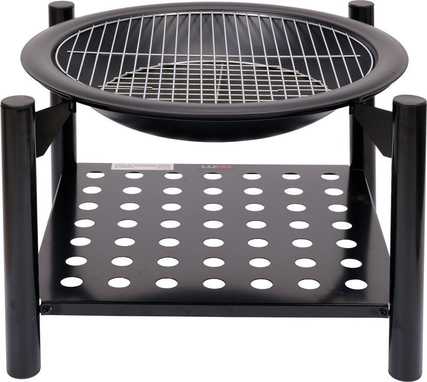 STEEL STOVE | GRATE | WITH FIREWOOD HOLDER | 50 CM (99713)
