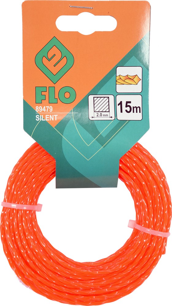 GRASS TRIMMER LINE 2.0MMX15M SILENT (89479)