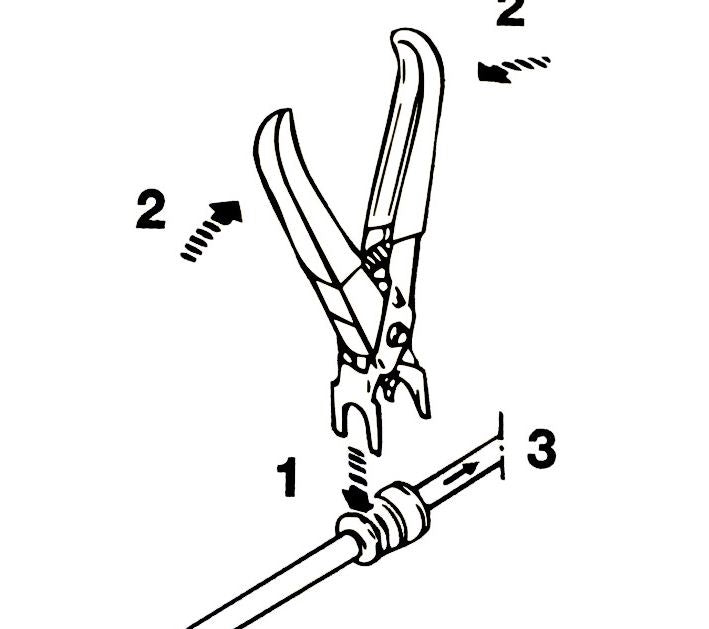 PLIERS SET FOR LOOSENING FUEL LINE CONNECTORS | 3 PCS. (8012)