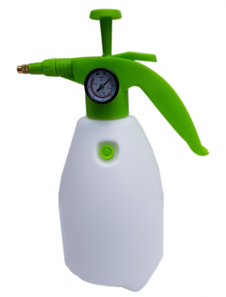 MANUAL SPRAYER WITH PRESSURE GAUGE | VALVE | STEEL PUMP | 2 L (PS02G)