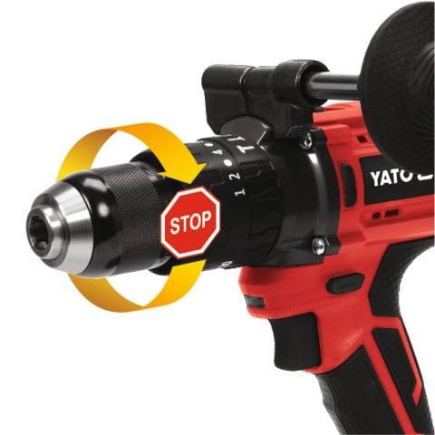 IMPACT DRILL DRIVER 18V 75NM - 2X 3AH (YT-82791)