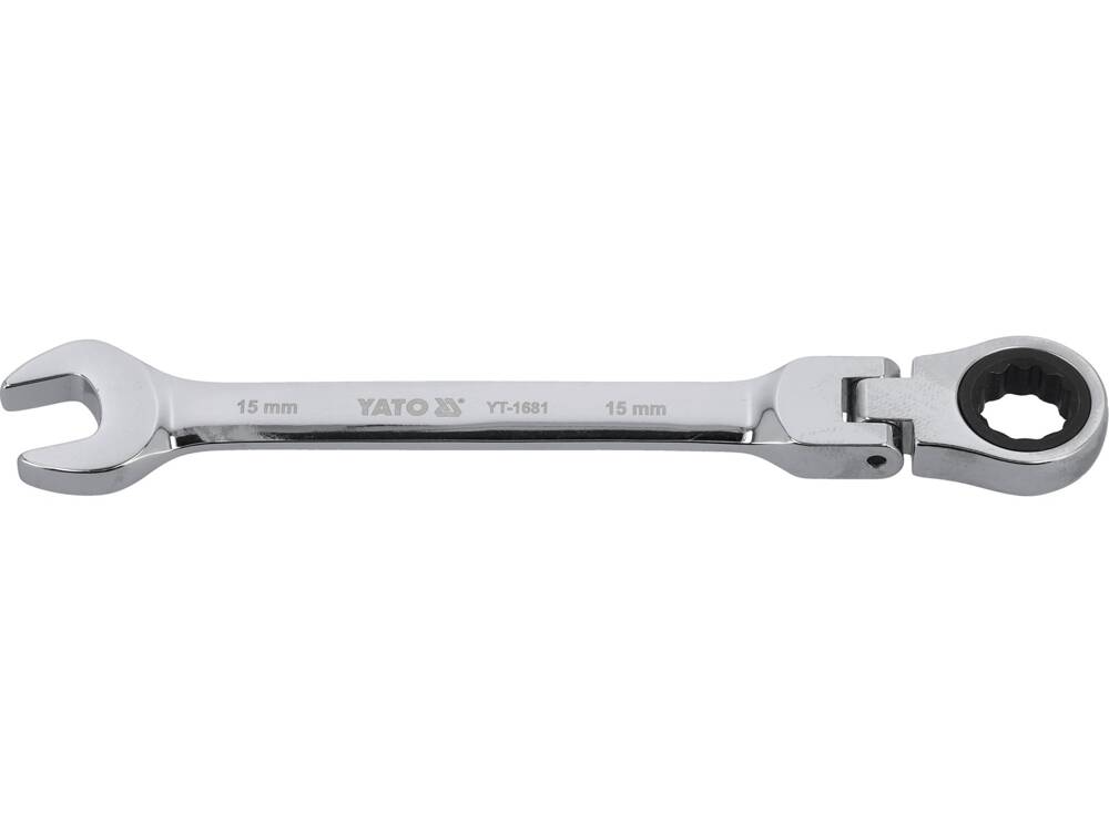FLEX. RATCHET COMBINATION WRENCH 15MM (YT-1681)