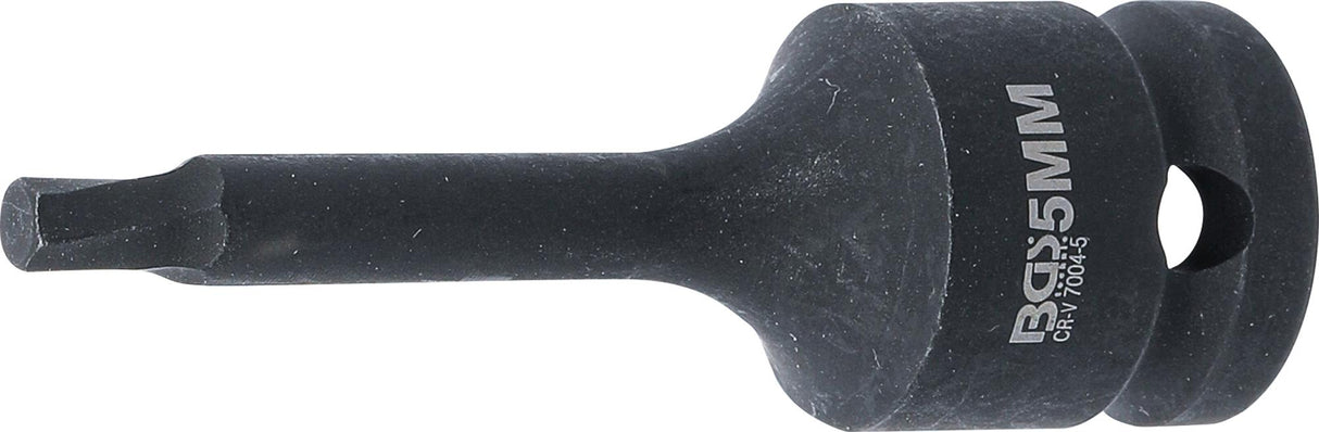 SCREW EXTRACTOR | 12.5 MM (1/2") DRIVE | FOR DAMAGED INTERNAL HEXAGON 5 MM (7004-5)