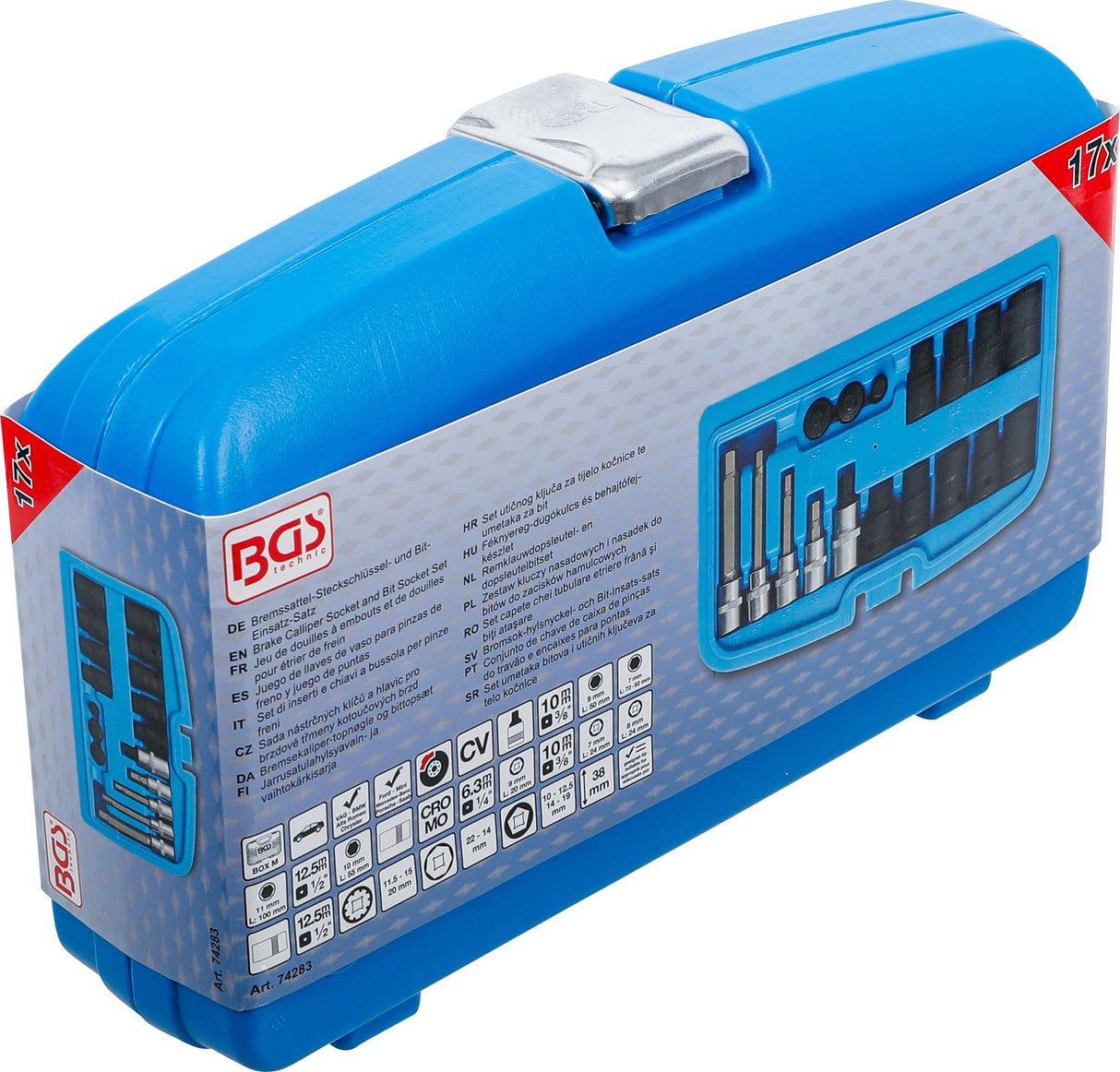 BRAKE CALLIPER SOCKET AND BIT SOCKET SET | 17 PCS. (74283)