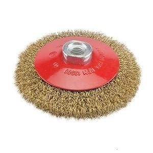 WIRE BRUSH CUP TYPE | BRASS-PLATED | 115 MM | M14 (ES733115G)