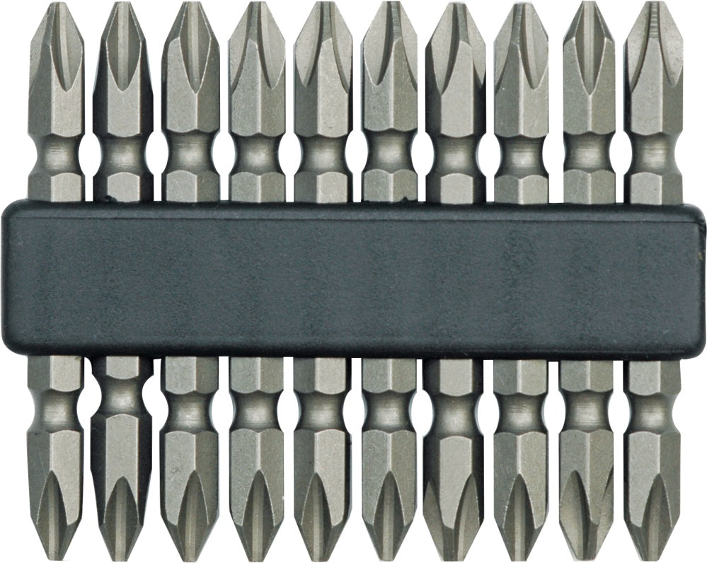 SCREWDRIVER BITS 10PCS PH2X60 DOUBLSIDED (65700V)