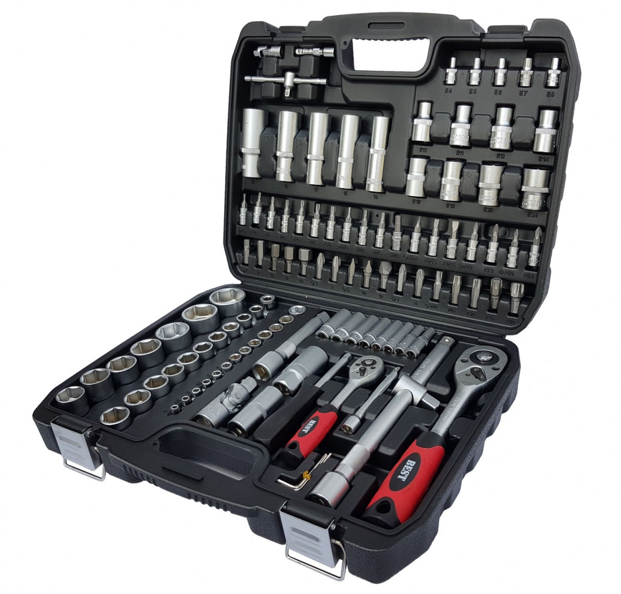 TOOL SET | 6.3 MM (1/4") + 12.5 MM (1/2") | 108 PCS. (BK-108-01)