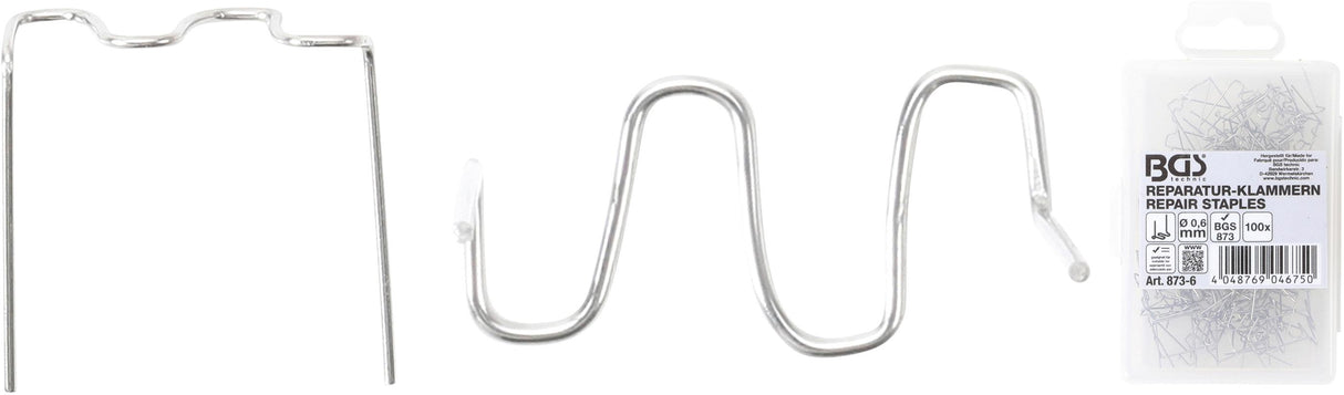 REPAIR STAPLES | W-TYPE | Ø 0.6 MM | 100 PCS. (873-6)