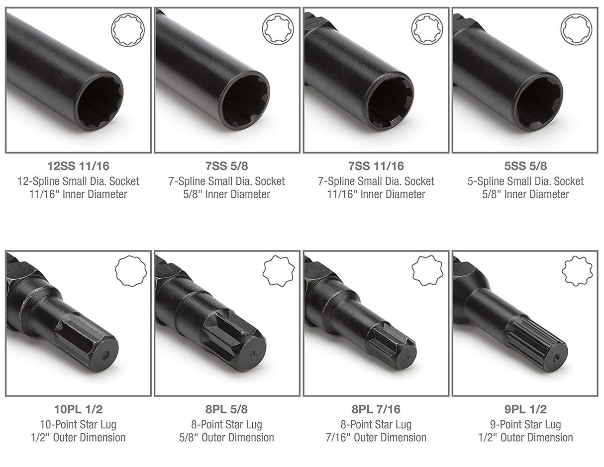 WHEEL BOLT LOCK NUT/LOCK REMOVAL SET | 16 PCS. (WNM16)