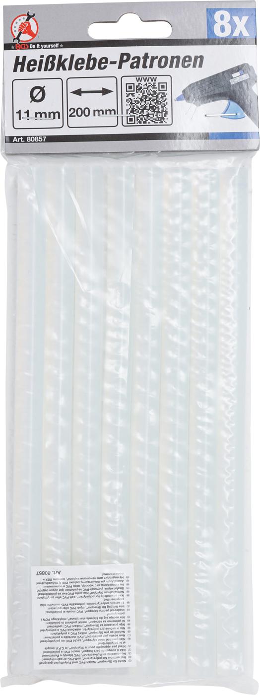 GLUE STICKS | TRANSPARENT | Ø 11 MM, 200 MM | 8 PCS. (80857)
