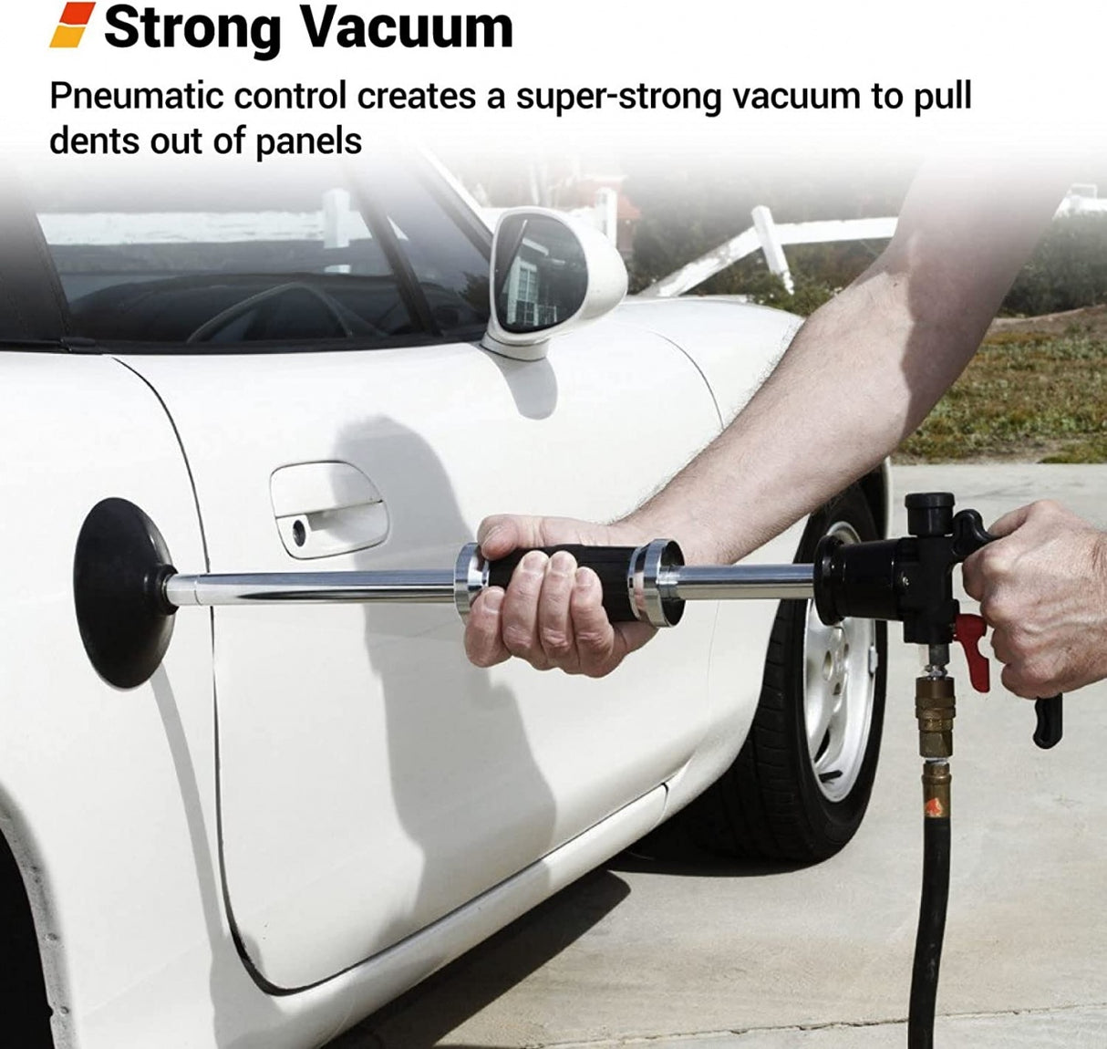 VACUUM SLIDE HAMMER FOR BODY STRAIGHTENING | WITH Φ75, Φ100, Φ125 MM PADS (SK2047)