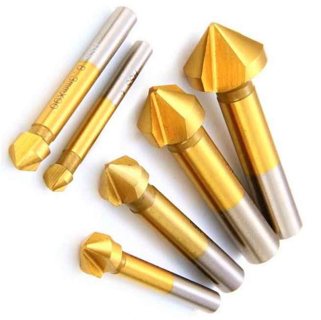 CONE DRILL BIT/CUTTER SET | HSS | DIN 335 C FORM | 6 PCS. (SK200807)
