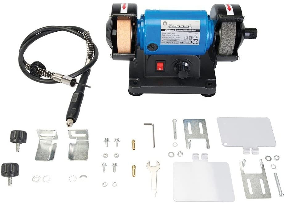 ELECTRIC GRINDER / SHARPENER | WITH FLEXIBLE MULTIFUNCTION SHAFT | 75X10X20 MM (DG75B)
