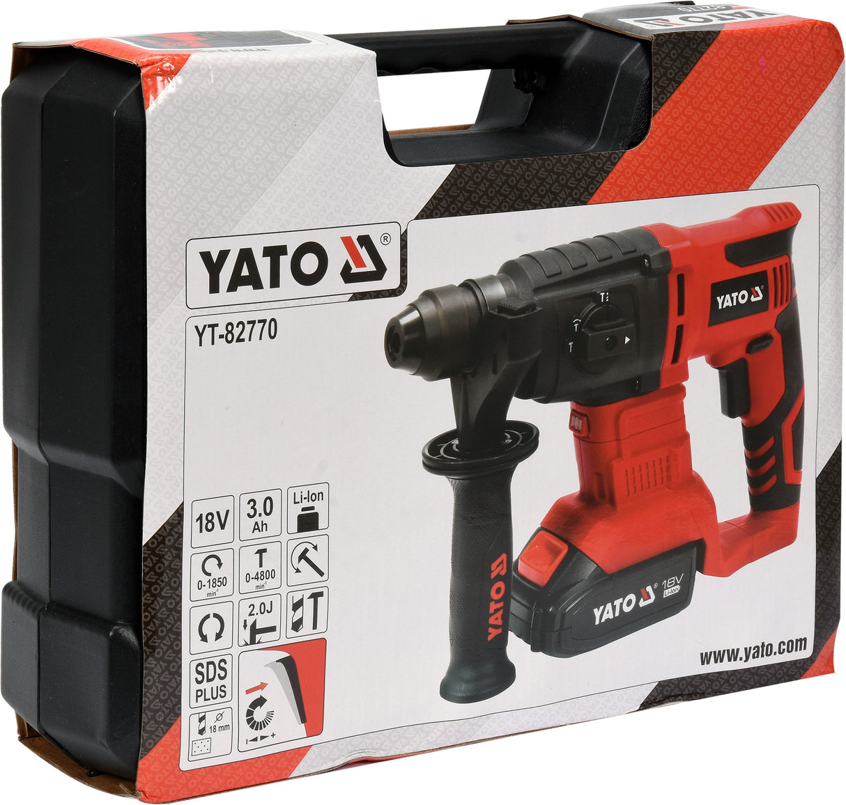 ROTARY HAMMER 18V SDS PLUS 2J - 3AH (YT-82770)