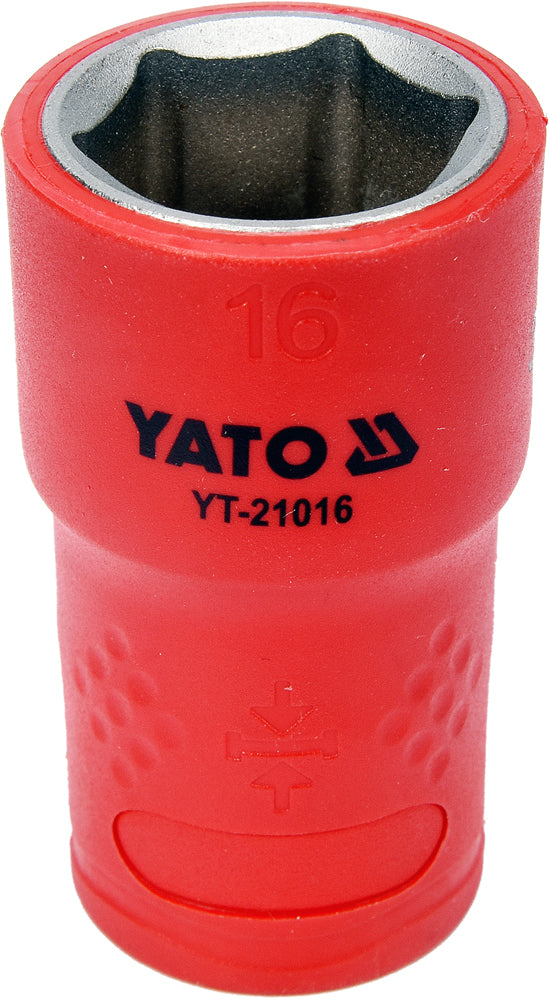 INSULATED HEXAGONAL SOCKET 16MM 3/8" VDE (YT-21016)