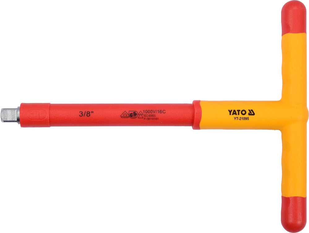 INSULATED T-HANDLE WRENCH 3/8" 200MM VDE (YT-21095)