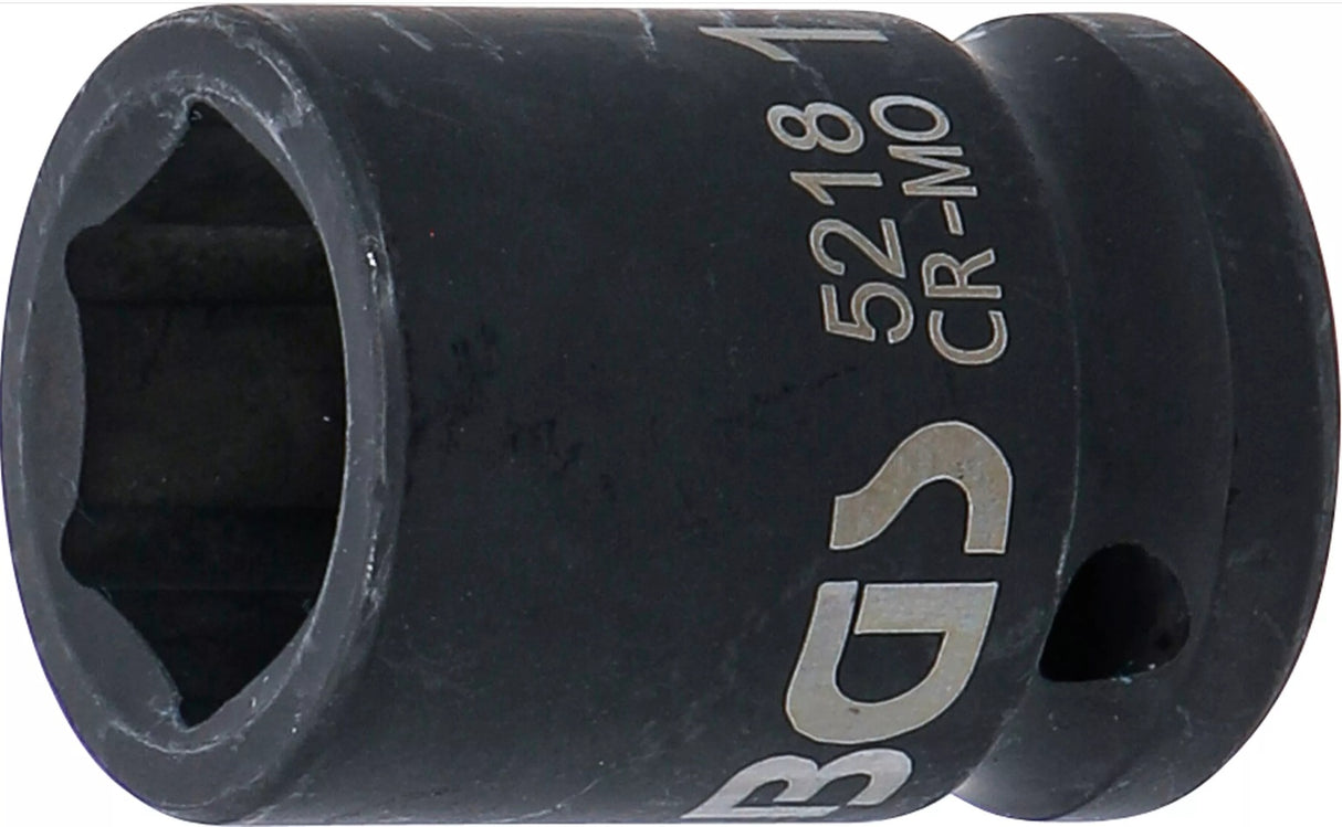IMPACT SOCKET, HEXAGON | 12.5 MM (1/2") DRIVE | 18 MM (5218)