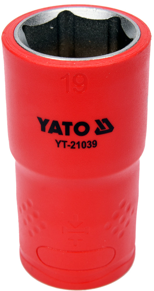 INSULATED SOCKET 19 MM, 1/2" VDE (YT-21039)