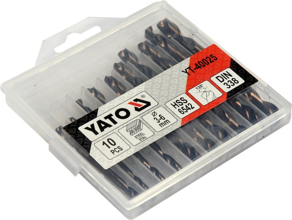 10 PCS SET DOU END MET TWI DRILL 3-6MM (YT-40025)