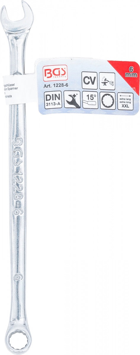COMBINATION SPANNER | EXTRA LONG | 6 MM (1228-6)