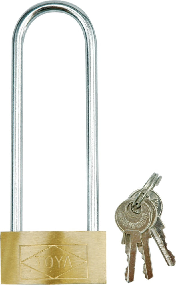 PLATED BRASS PADLOCK 40X105MM (77700)