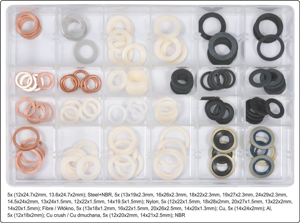 DRAIN PLUG GASKET ASSORTMENT (YT-068641)