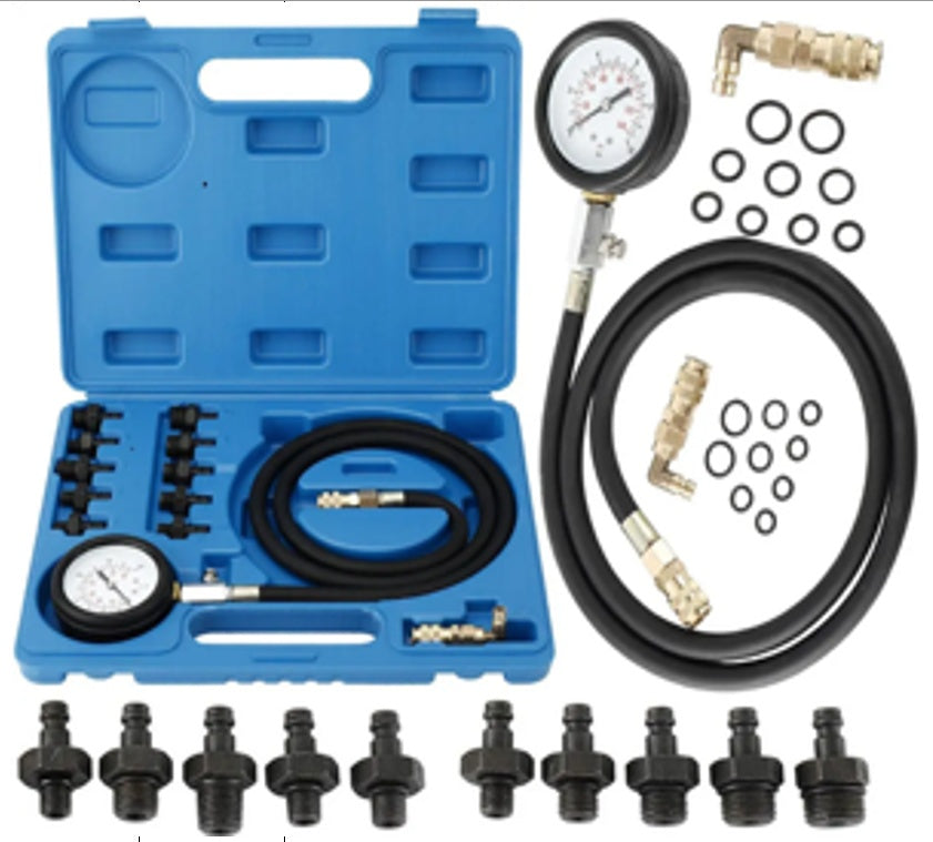 OIL PRESSURE GAUGE | WITH LONG HOSE AND ADAPTERS (HS-A3453)