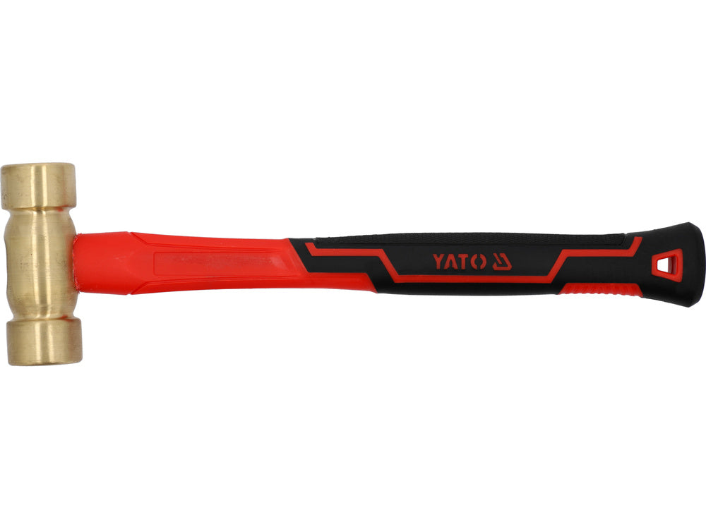 BRASS HAMMER WITH FIBERGLASS HANDL 1000G (YT-45294)