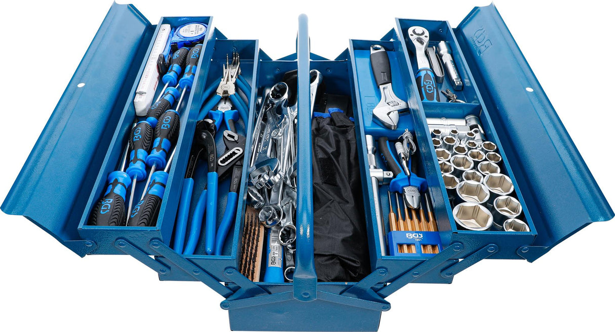 METAL TOOL BOX INCL. TOOL ASSORTMENT | 137 PCS. (3340)