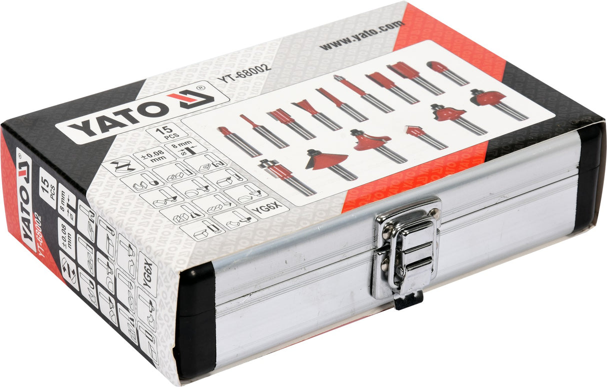 ROUTER BIT SET 15 PCS (YT-68002)