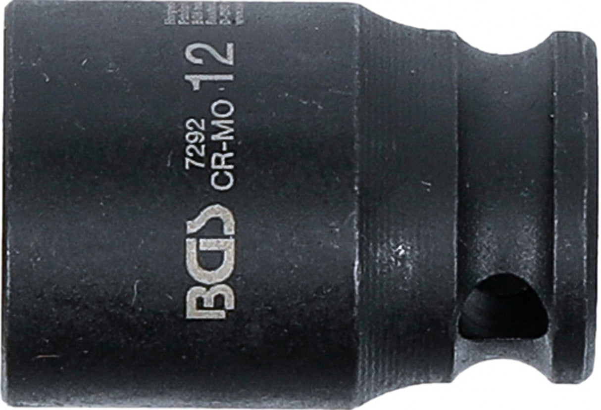 IMPACT SOCKET, HEXAGON | 6.3 MM (1/4") DRIVE | 12 MM (7292)