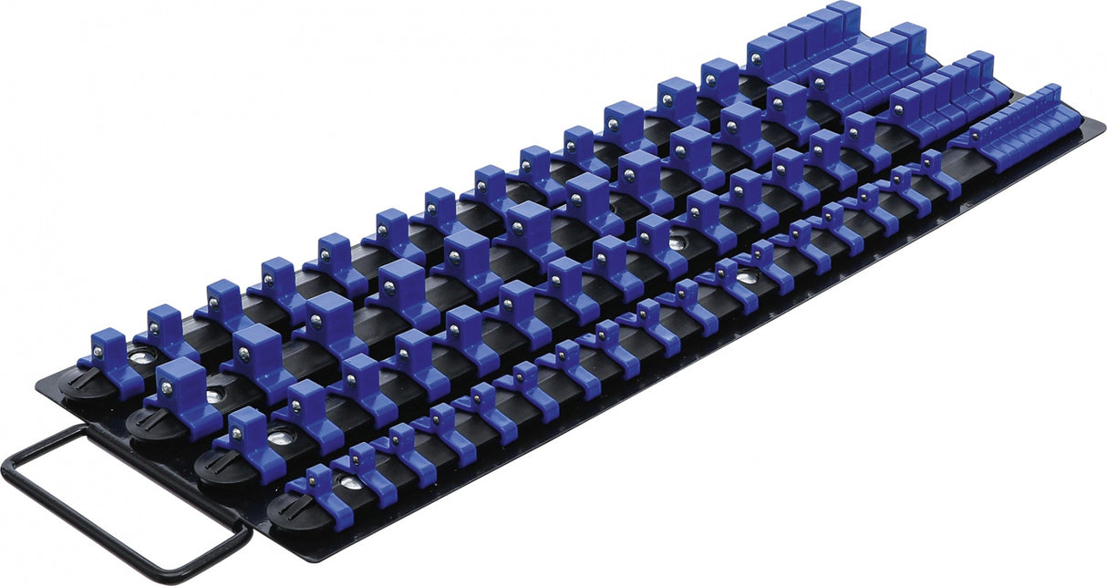 SLIP-ON RAIL SET FOR SOCKETS | WITH 80 CLIPS | FOR SOCKETS 6.3 MM (1/4") | 10 MM (3/8") | 12.5 MM (1/2") (6871)