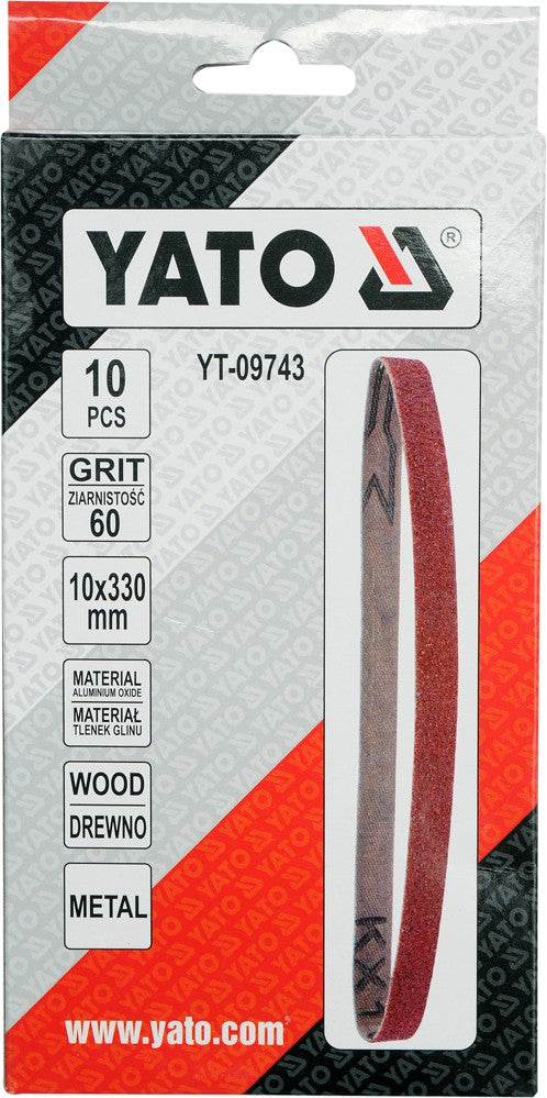 SANDING BELT P60 SIZE 10X330MM (YT-09743)