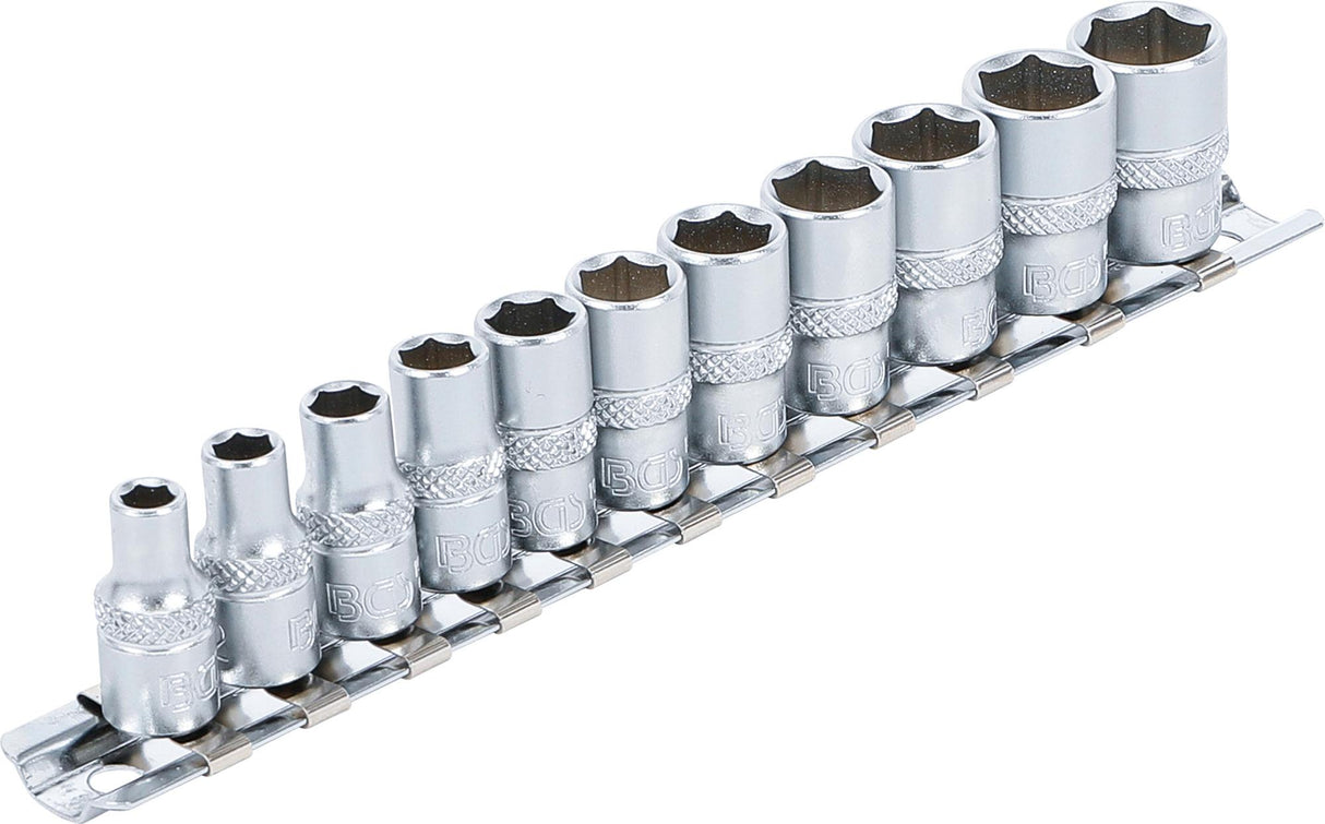 SOCKET SET, HEXAGON | 6.3 MM (1/4") DRIVE | INCH SIZES | 11 PCS. (2433)