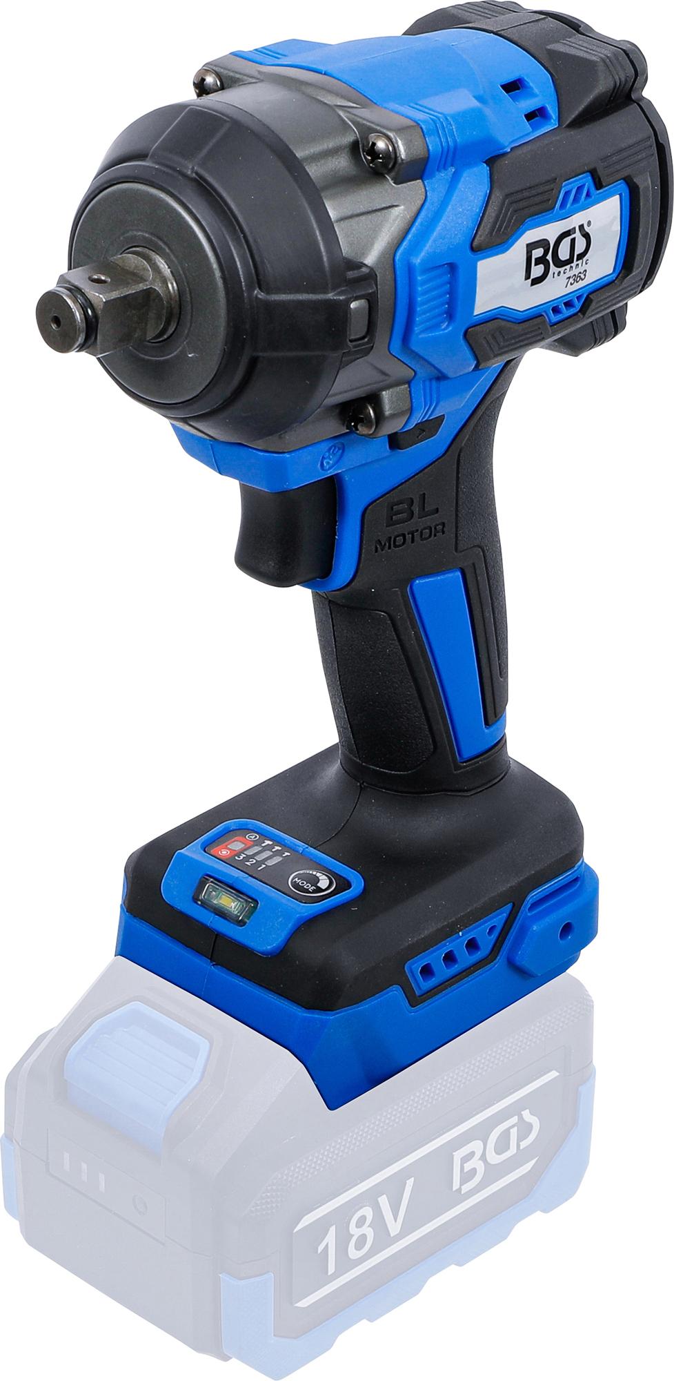 CORDLESS IMPACT WRENCH | BRUSHLESS | 12.5 MM (1/2") | 550 NM | 18 V | WITHOUT RECHARGEABLE BATTERY (7363)