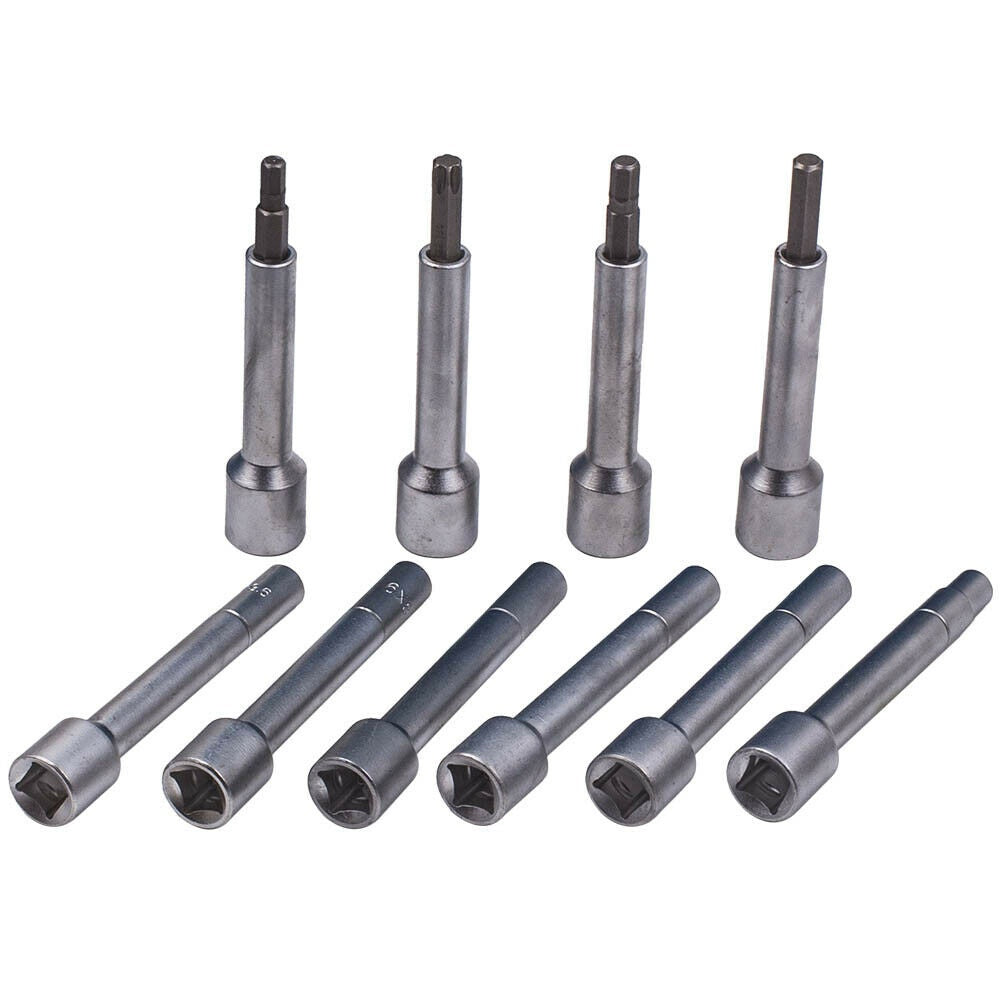 PASS-THROUGH SOCKET SET FOR SHOCK ABSORBERS WITH RATCHET | 18 PCS. (ST018)