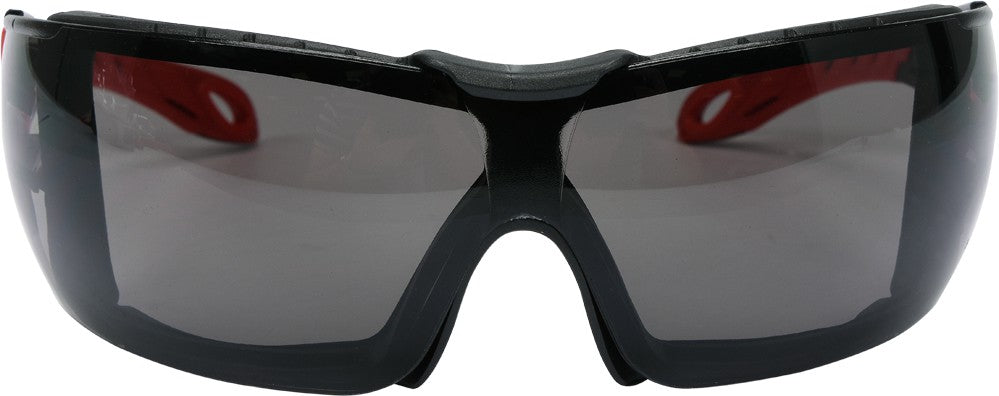 SAFETY GLASSES W/ GREY LENSES AND STRAP (YT-73701)