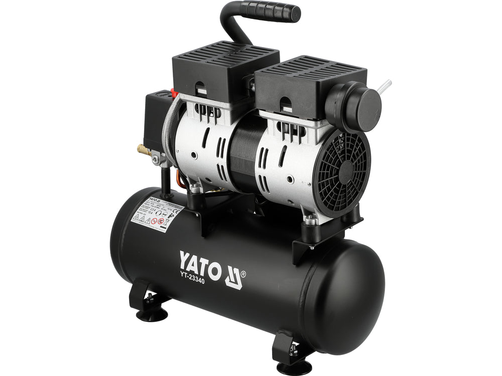 AIR COMPRESSOR SILENT | OIL-FREE | 6L/0.8MPA/8BAR/116PSI/ 107L/MIN | 550 W (YT-23340)