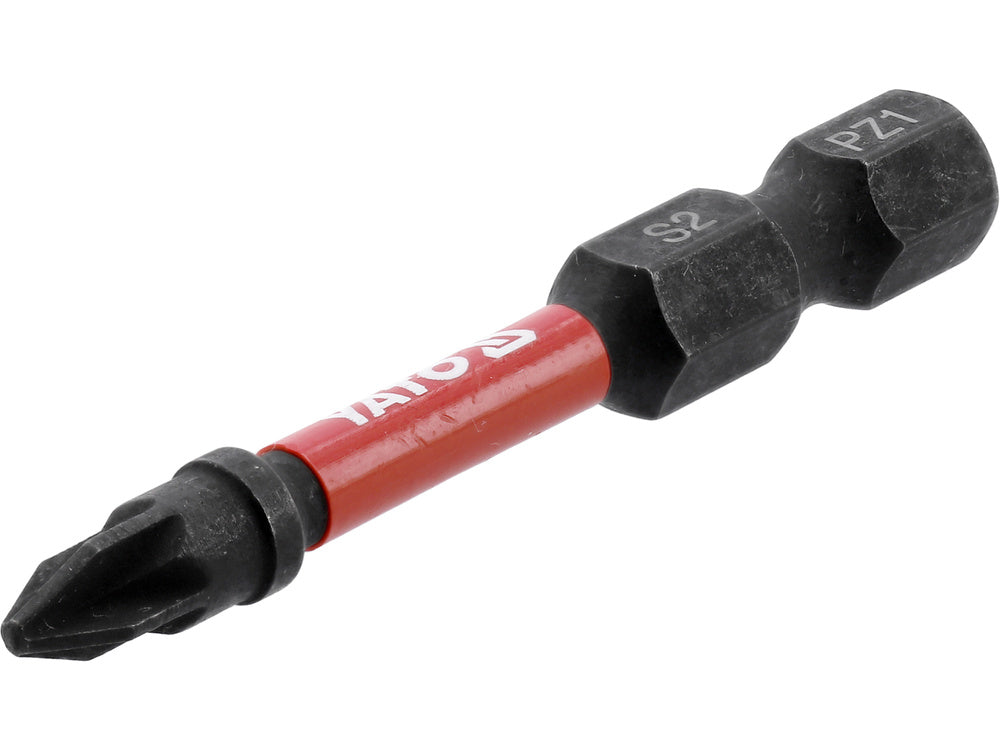 IMPACT SCREWDRIVER BITS 1/4 50MM PZ1 2PC (YT-78043)