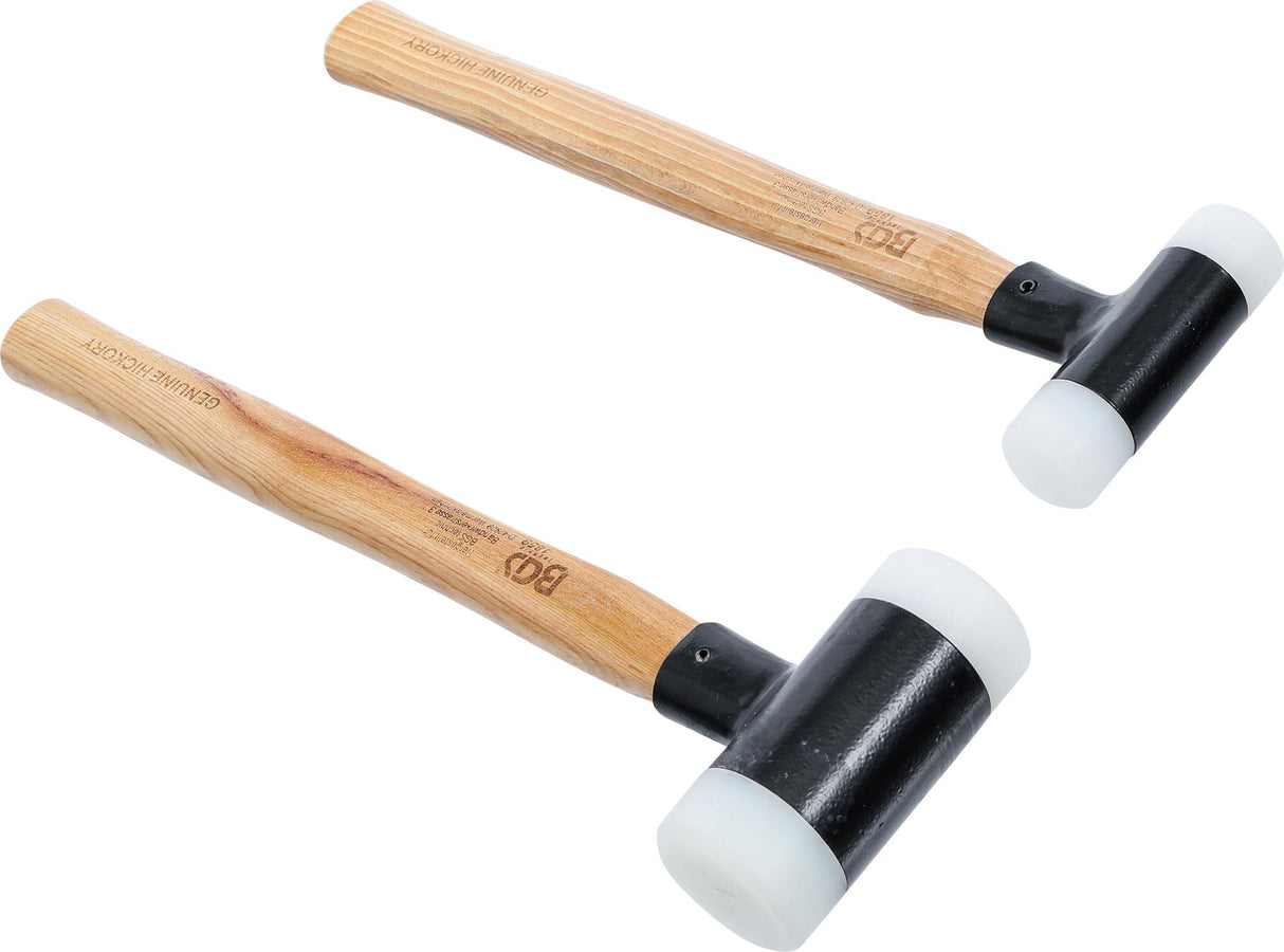 DEAD BLOW HAMMER SET | HICKORY HANDLE | SOFT HEAD | Ø 30 / 45 MM | 300 / 550 G | 2 PCS. (1859)