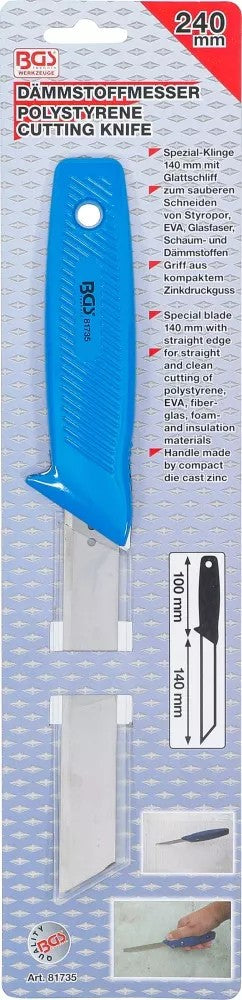 KNIFE FOR INSULATING MATERIAL | 240 MM (81735)