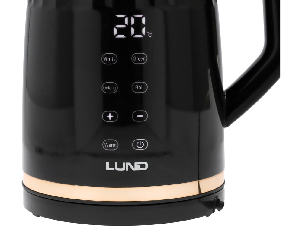 EL. KETTLE 1,7L, TEMP. CONTROL, BLACK (68218)