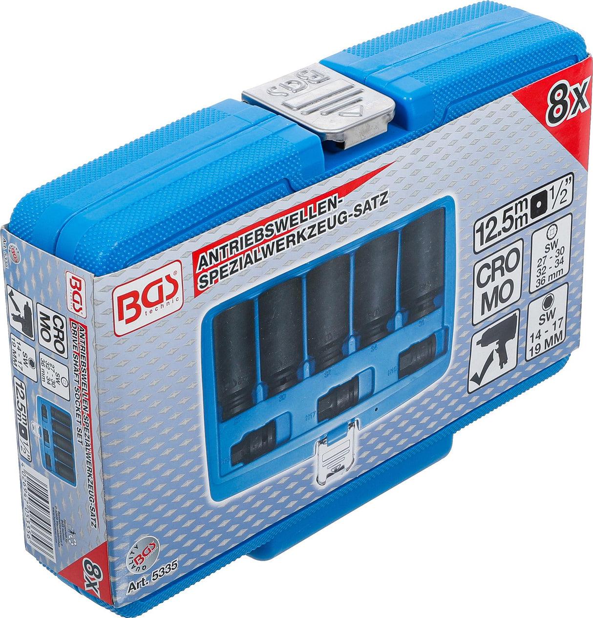 DRIVE SHAFT SOCKET SET | 27 - 36 MM | 8 PCS. (5335)