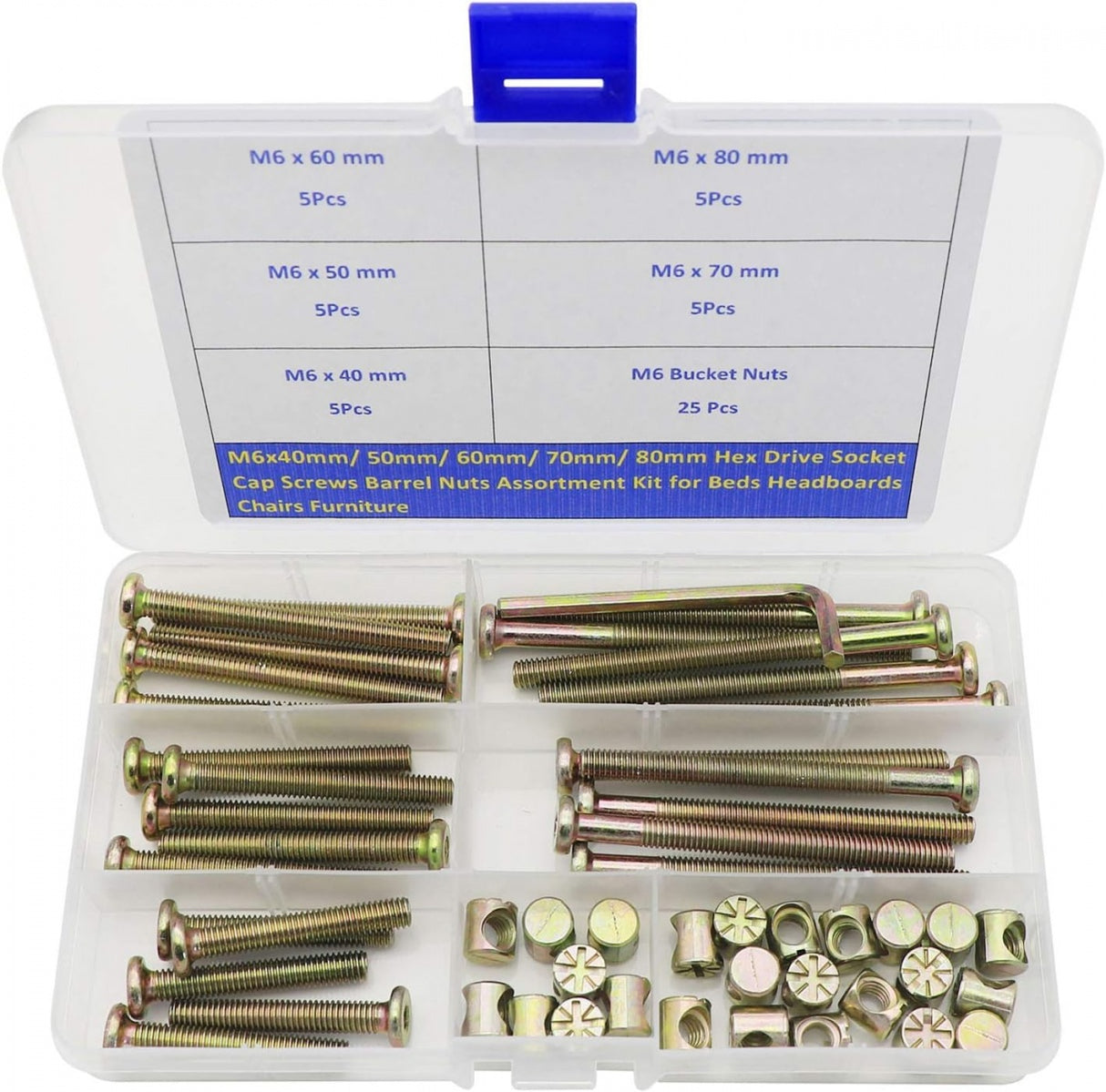 CYLINDER HEAD SCREW SET | WITH HEX HEAD | 50 PCS. (SCN50)