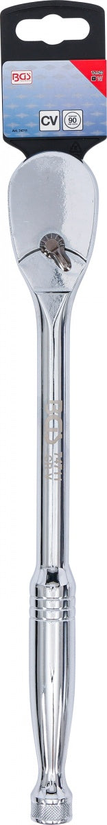 RATCHET WRENCH WITH CHANGEOVER | 12.5 MM (1/2") | CRV | FINE-TOOTHED (74711)