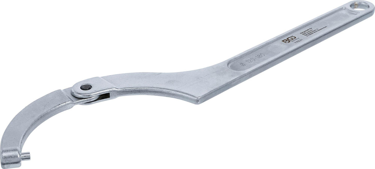 ADJUSTABLE HOOK WRENCH WITH PIN | 120 - 180 MM (74231)