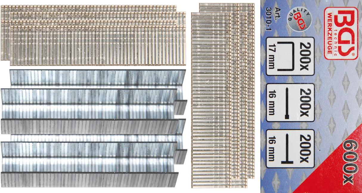 CLAMP, BOLT AND NAIL ASSORTMENT | 600 PCS. (3010-1)