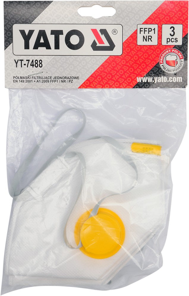 DISPOSABLE DUST MASKS FFP1/PZ 3PCS (YT-7488)
